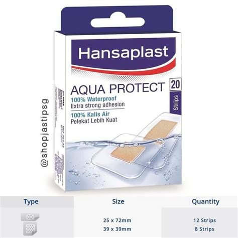 Jual Hansaplast Aqua Protect Waterproof P K Plester Luka Tahan Air Isi