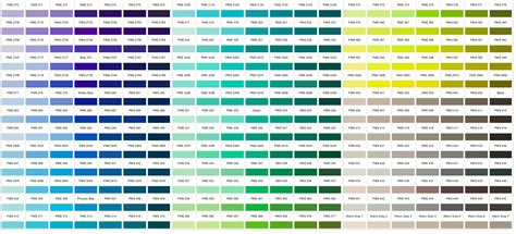 Pantone Color Charts