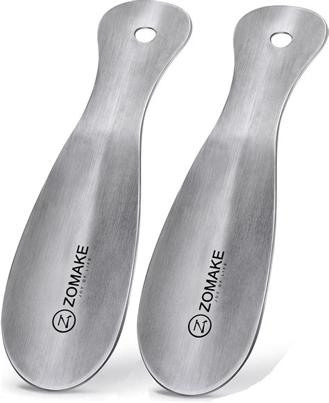 Amazon ZOMAKE Metal Shoe Horn Small Shoehorn Set Of 2 Travel