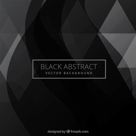 Fondo Negro Abstracto Vector Premium