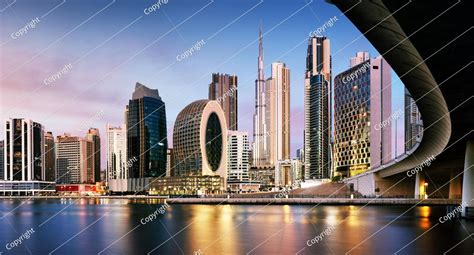 The Panoramic View Of The Creek In Dubai Video Stock Footage