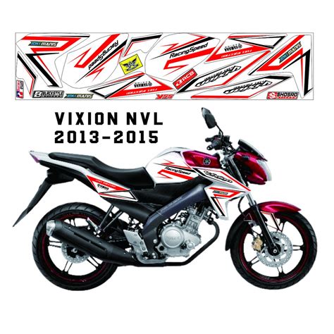 Jual Stiker Striping Variasi Lis Motor Yamaha New Vixion Lightning Nvl