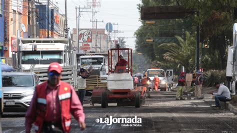 Caos Vial Por Obras En Isidro Fabela En Toluca La Jornada Estado De