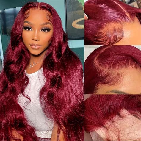 Amazon Asidow Ginger Orange X Body Wave Lace Front Wigs Human