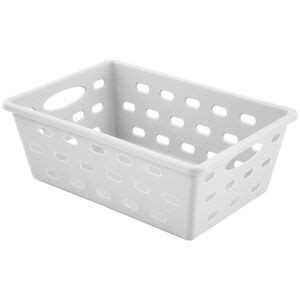 Cesto Organizador Multiuso Pequeno 21x14cm Branco Leroy Merlin