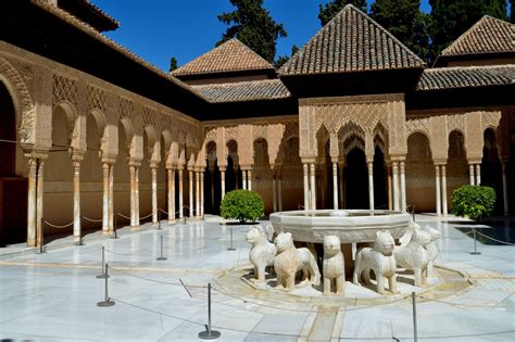 The Court Of The Lions Alhambra Granada Spain Alhambra