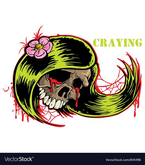 Crying Skull Royalty Free Vector Image Vectorstock