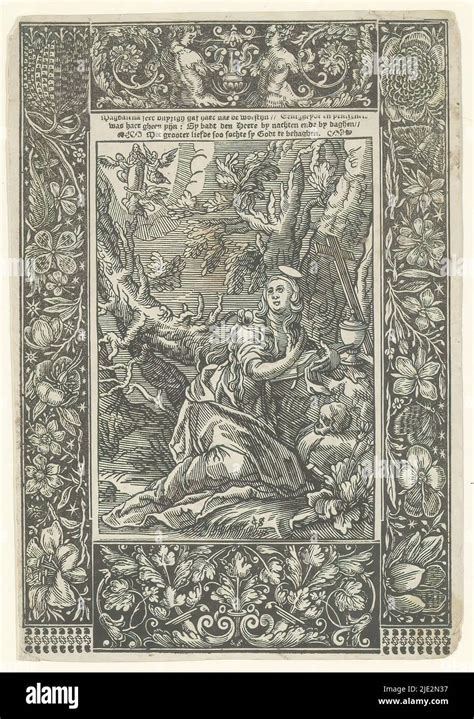 Penitent Saint Mary Magdalene Mary Magdalene Kneels By A Tree She Is