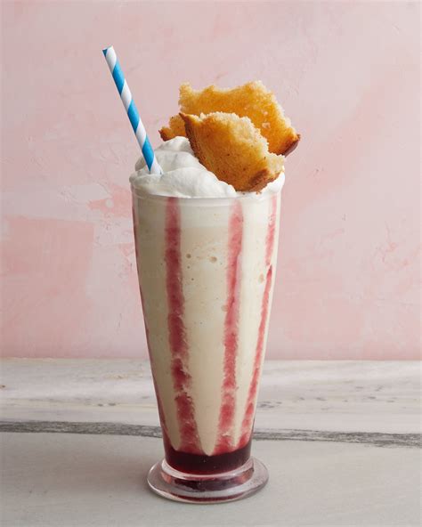 Peanut Butter And Jelly Milkshake Martha Stewart Vanilla Ice Cream Is Doctored With Powdered