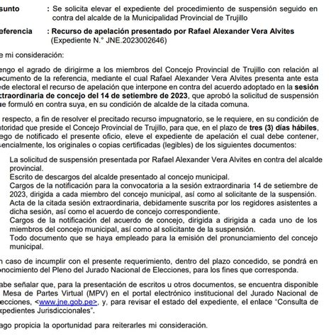 Alcalde De Trujillo Apeló Decisión De Vacancia Ante El Jne Y Busca Retrasar Su Salida Infobae