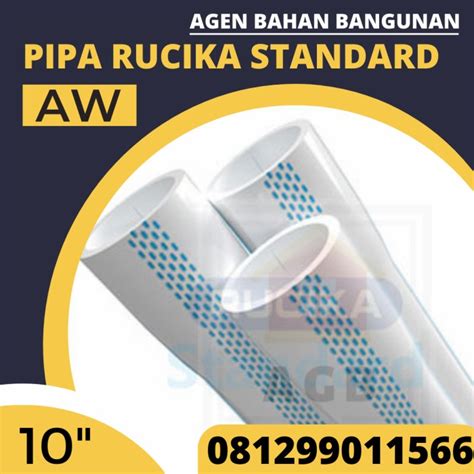 Jual Pipa Rucika Standard AW 10 Inch Rucika Wavin Aw 10 Grosir