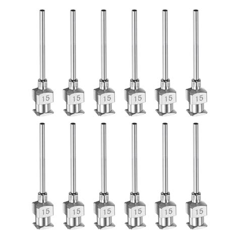 Uxcell 15G Stainless Steel Dispensing Needles 1 Glue Needle Tube