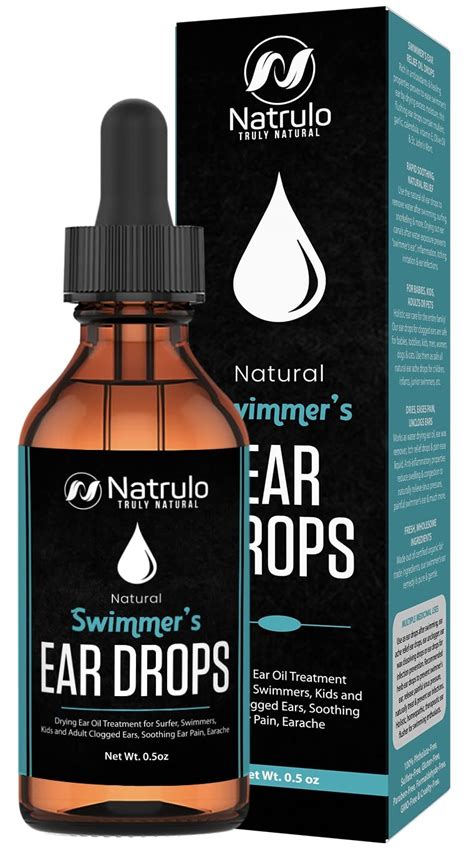 Buy Natural Ear Drops for Swimmers Ear, y , – Swimmers Ear Drops for Clogged Ears, Itchy Ears ...