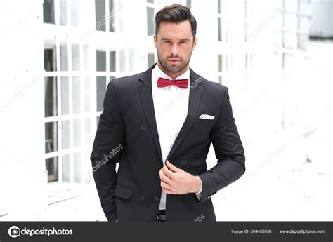 All Black Suit And Bow Tie