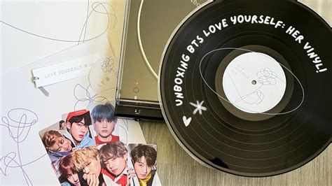 Unboxing BTS Love Yourself Her LP Vinyl Costs Inclusions Test