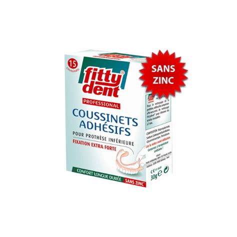 Fittydent Pro Coussin Adh S Zinc Pharmacie En Ligne Citypharma