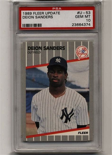 Auction Prices Realized Baseball Cards 1989 Fleer Update Deion Sanders