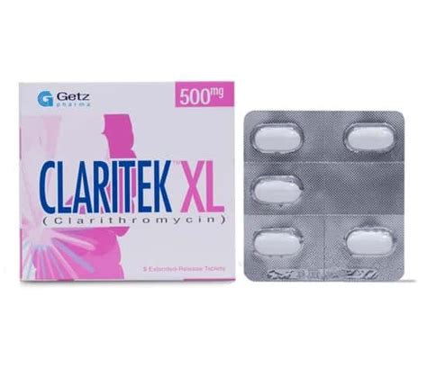 Claritek XL 500mg Tablet 5 S Uses Formula Side Effects