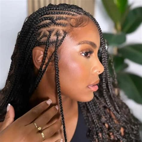 Flip Over Fulani Braids Hairstyles For Braided Hairstyles