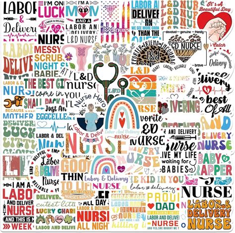 Amazon 50 PCS Labor And Delivery Nurse Stickers L D Nurse Gifts