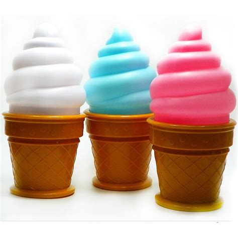 Ice Cream Cone Shaped Led Night Light Luca And Nina S Fun Stuff