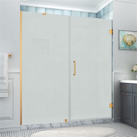 Aston Belmore Xl 73 25 74 25 X 80 Frameless Hinged Shower Door Ultra