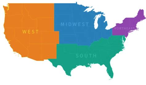 Us Map Broken Into Regions Hot Sex Picture