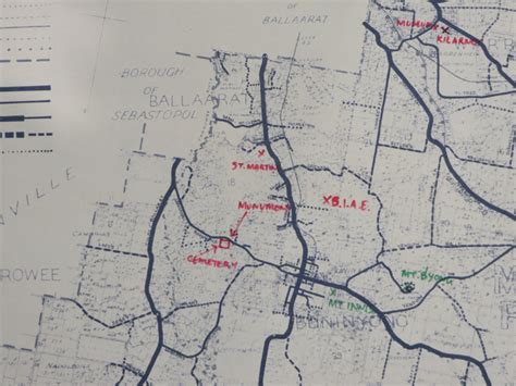 Map Shire Of Buninyong C1970