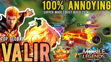 Valir Best Build 2024 Top Global Build Valir Gameplay Mobile