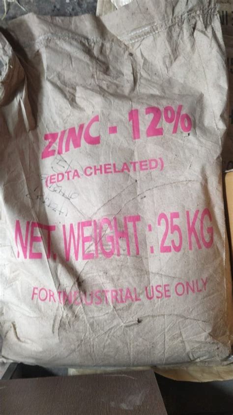 Chelated Zinc Edta Powder Bag Packaging Size Kg At Kg In Nashik