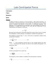 Lab Centripetal Force Data Studio 2 Docx Lab Centripetal Force