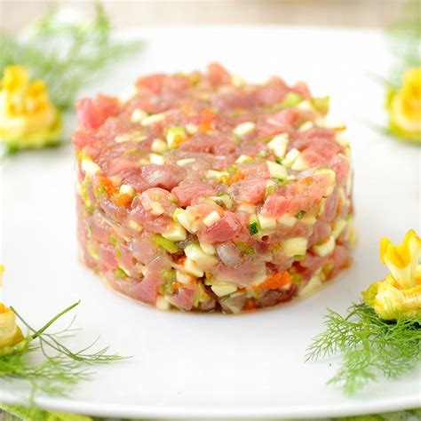 Recette Tartare de thon à la pomme et citron vert facile rapide