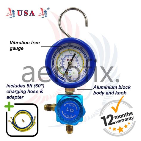 Usa Air Cond Single Aluminium Manifold Gauge Lx R R A R A