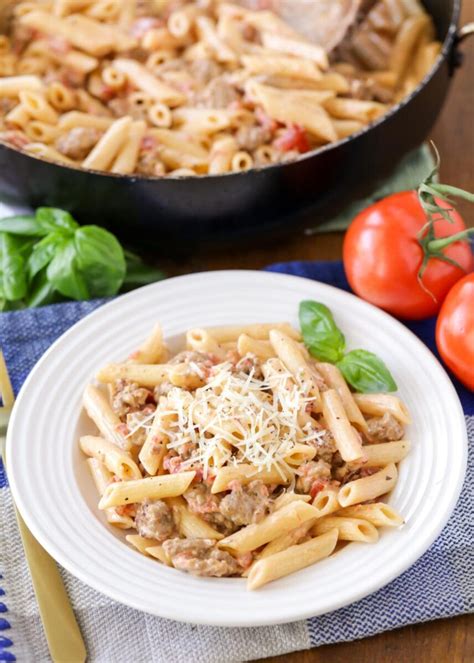 Sausage Penne Pasta Recipe 20 Minute Dinner Idea Lil Luna