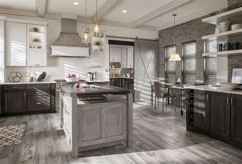 Gorgeous Kitchen Color Schemes with Grey Floors