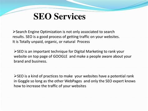 Ppt Seo Services In Lucknow Powerpoint Presentation Free Download