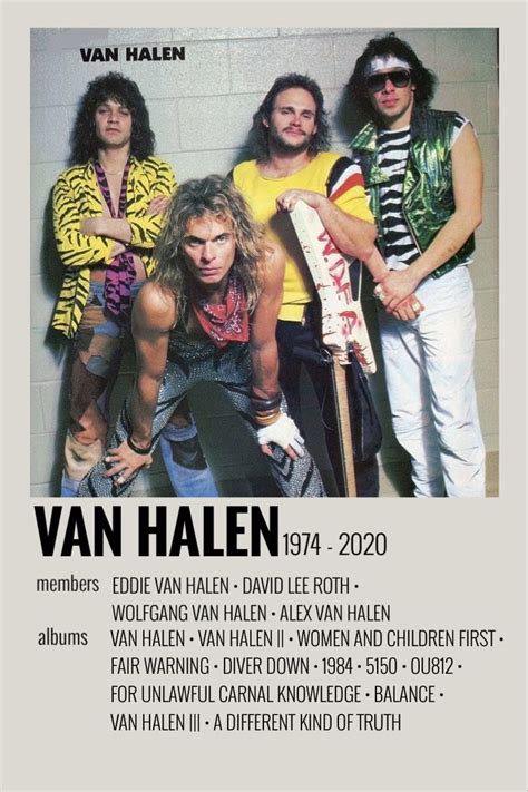 Van Halen Polaroid Poster In