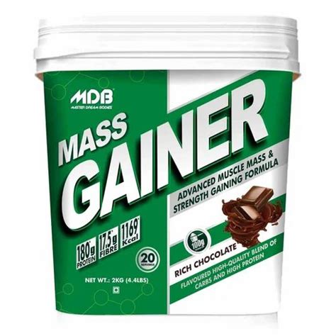 Chocolate Mdb Mass Gainer With Creatine 180g Protein And 1169kcal 2 Kg At Rs 2139 Piece In Chennai