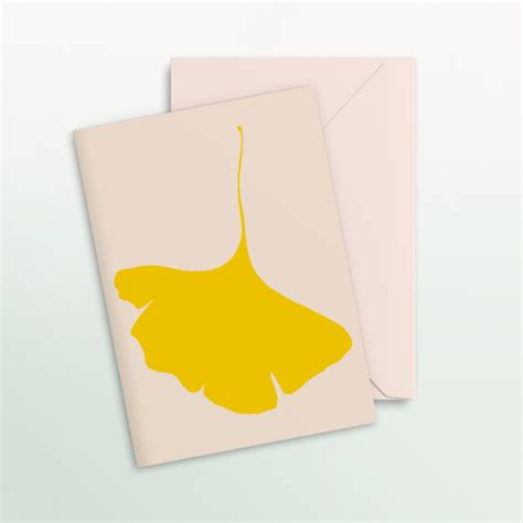 Common Modern Ginkgo Pop Card No Home Fleur