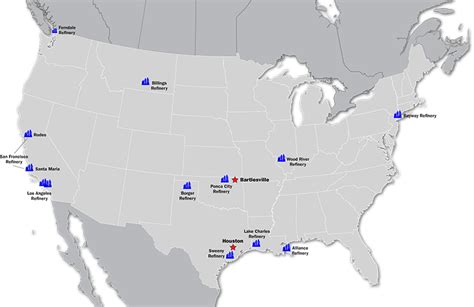 1979 Oil Refineries Usa Map - Map