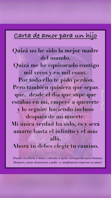 Carta de amor o perdón para un hijo Cartas de amor Verdades Pedir