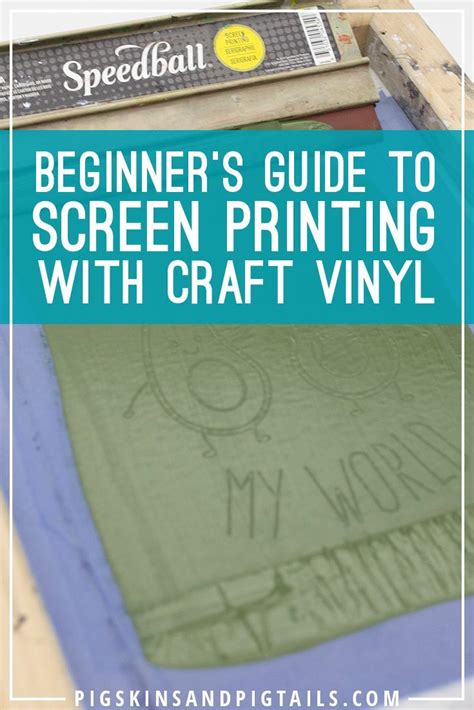 How To Screen Print With Craft Vinyl In 10 Easy Steps Diy Screen