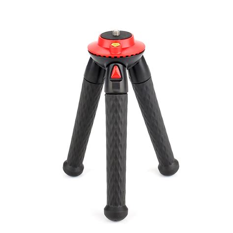 Fotopro Ufo Mini Schwarz Rot Stativ Mit Handy Gopro Halterung Foto