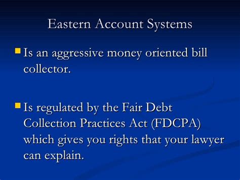 Stop Eastern Account Systems Call 877 737 8617 For Legal Help