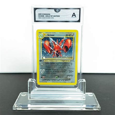 St Edition Scizor Holo Neo Discovery Graded Card Catawiki