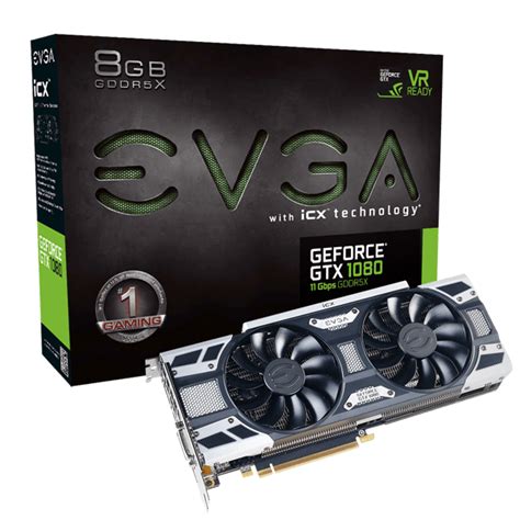 Evga Asia Products Evga Geforce Gtx 1080 Gaming 08g P4 6582 Kr 8gb 11ghz Gddr5x Icx 9