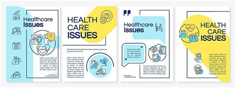 Healthcare Approaches Blue And Yellow Brochure Template Catalog