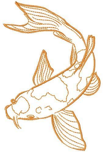 Koi Fish Embroidery Design | AnnTheGran.com in 2022 | Embroidery ...