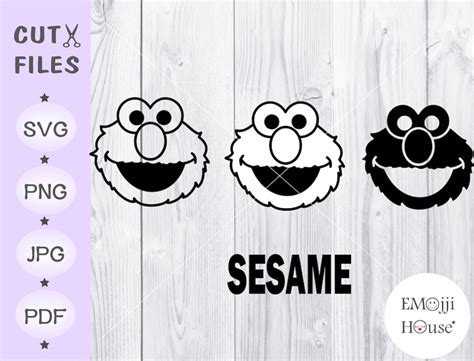 Elmo Svg Sesame Street Svg File For Cricut File For Etsy