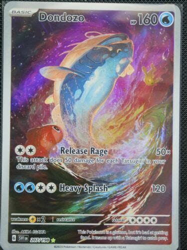 Pok Mon Tcg Dondozo Scarlet Violet Base Set Holo Illustration